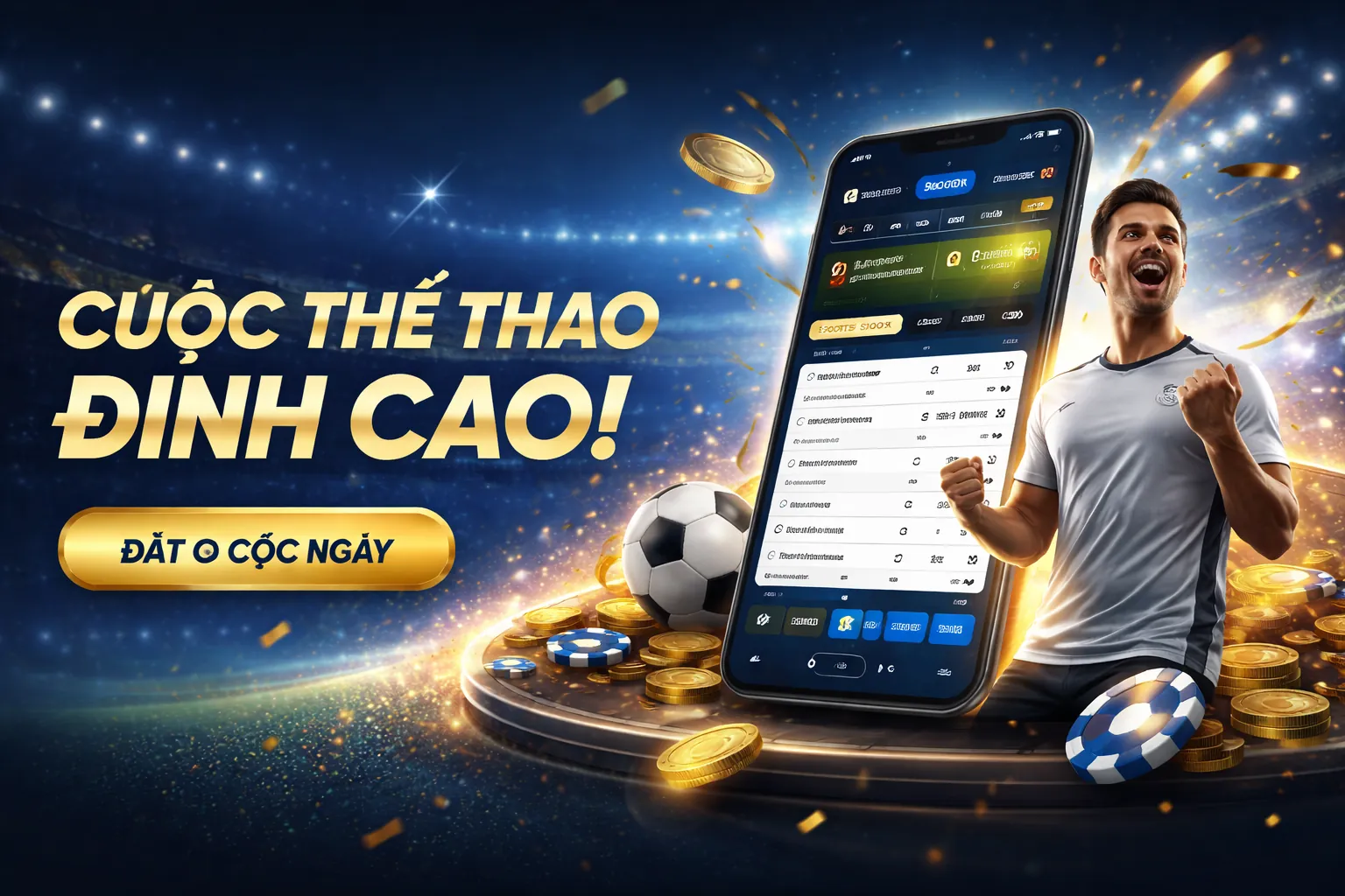 Hình ảnh sân vận động thể thao với sàn cá cược Betway Betting Exchange